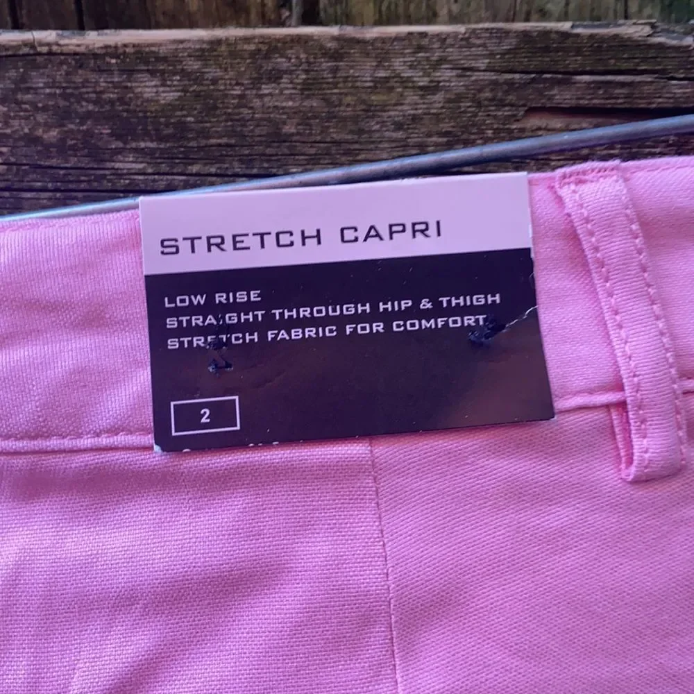 Steve and Barry’s pink capris sz. 2 NWT - Picture 4 of 4